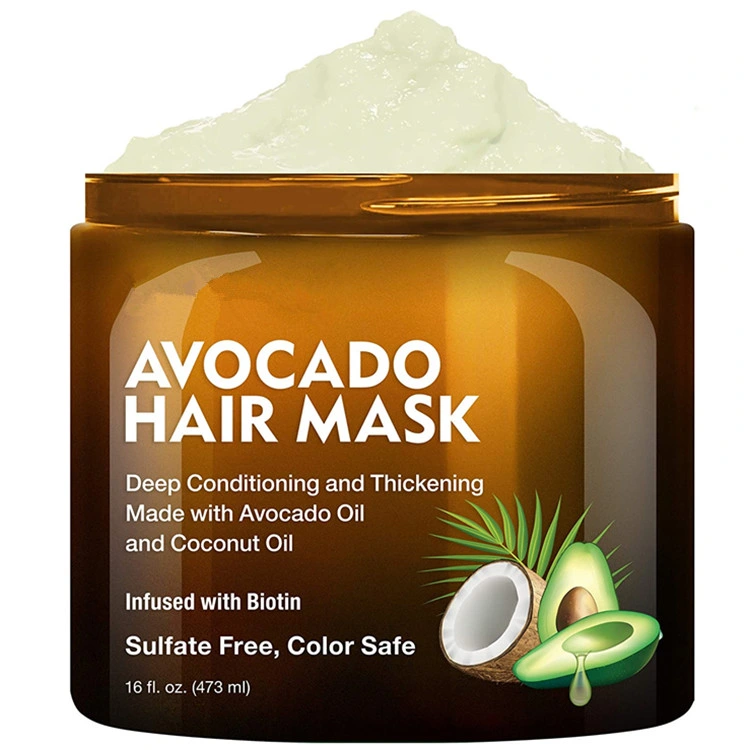 OEM Avocado & Coconut Hair Mask for Dry Damaged Hair Thickening