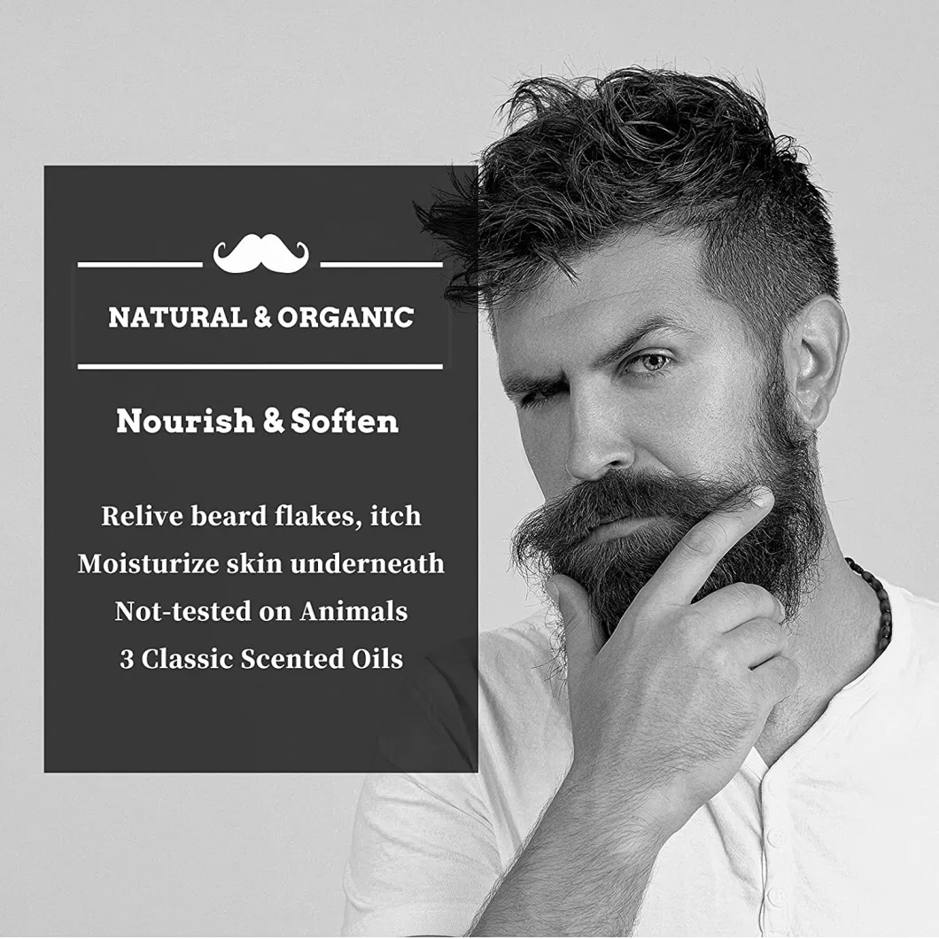 Beard Growth Oil Private Label Moisturizing, Softening Beard Growth Kit