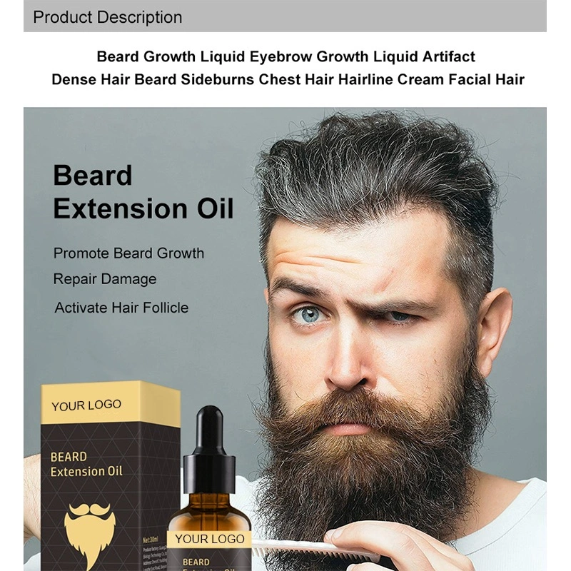 Private Label with Low MOQ Beard Care Beard Extension Oil Organic Beard Enhancer Oil