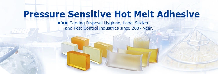 Colorless Personal Care Pressure Sensitive Hot Melt Glue Adhesive Psa Hygiene Product